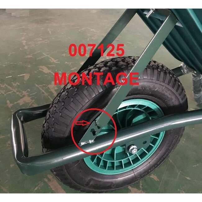 Benson Kruiwagen - 85L - Gelast Onderstel - Kunststof Bak - Voor Tuin en Bouw