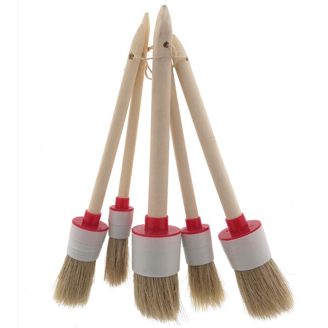 Benson Kwastenset - Rond - 5 maten - Precisiewerk en grote oppervlaktes - 5 stuks