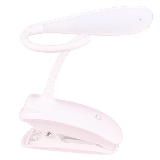 Benson Flexibele LED klemlamp - dimbaar - 3 lichtstanden - USB-oplaadbaar