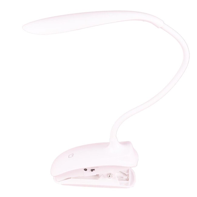 Benson Flexibele LED klemlamp - dimbaar - 3 lichtstanden - USB-oplaadbaar