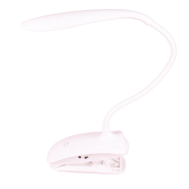 Benson Flexibele LED klemlamp - dimbaar - 3 lichtstanden - USB-oplaadbaar