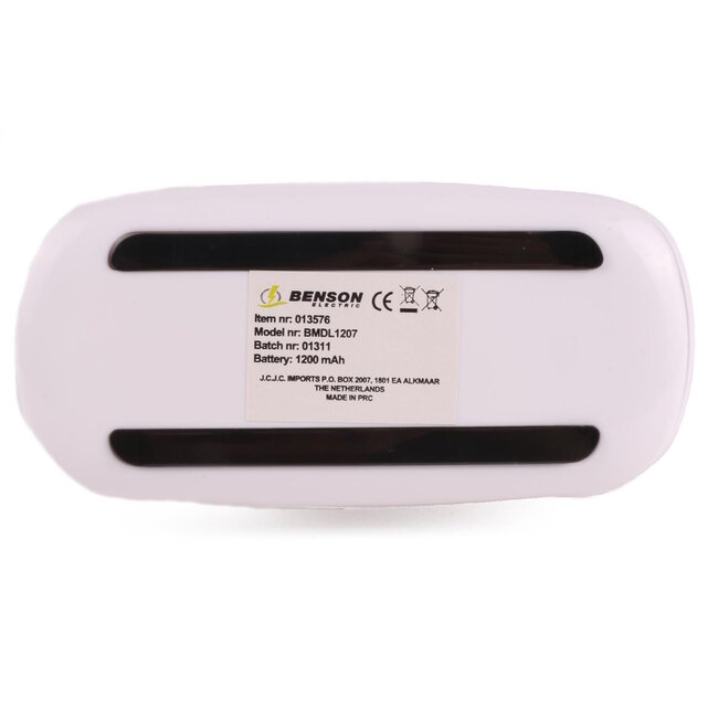 Benson Flexibele LED klemlamp - dimbaar - 3 lichtstanden - USB-oplaadbaar