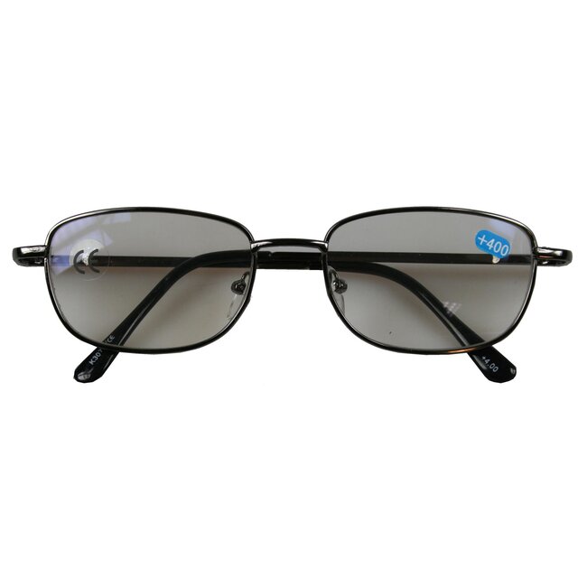 Benson Leesbril met clip - titanium frame - sterkte +2.50 - zwart