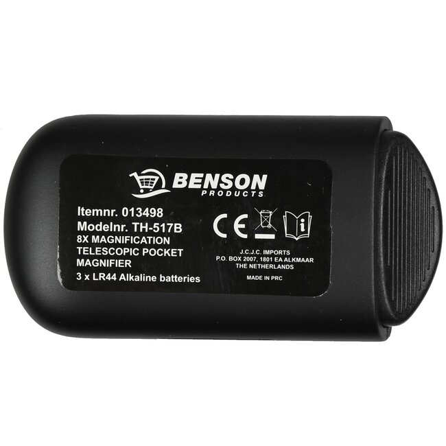Benson Loupe met LED verlichting - 8x35 mm lens - ABS plastic - Inclusief batterijen
