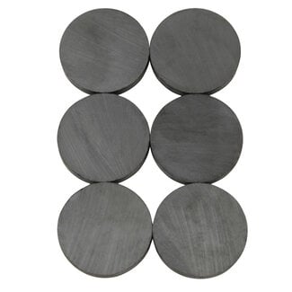 Benson Ronde magneten - Ø 25 mm - sterke magneetkracht - set van 6 stuks