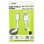 Benson USB naar Type C kabel - 1 meter - Wit - Snel opladen en dataoverdracht