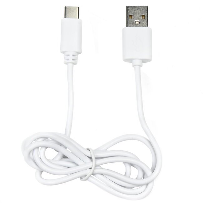 Benson USB naar Type C kabel - 1 meter - Wit - Snel opladen en dataoverdracht