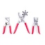 Benson Gatentang set - Revolvertang - Inclusief 3 accessoires - Rood - 3-delig