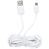Benson Mobiele Oplader - USB naar Micro USB Kabel - 1 meter - Wit Benson Mobiele Oplader - USB naar Micro USB Kabel - 1 meter - Wit