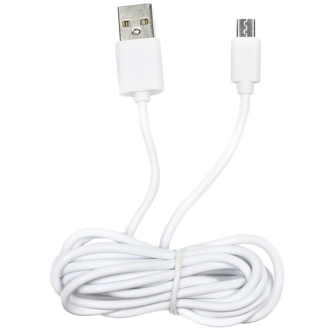 Benson USB naar Micro USB kabel - 1 meter - wit - snelle dataoverdracht - 2.1A