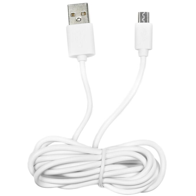 Benson Mobiele Oplader - USB naar Micro USB Kabel - 2 meter - Wit