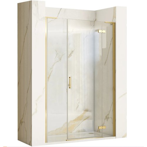 REA Hugo Draaideur tbv Douchecabine 90.5 x 200 cm - 6 mm - Geborsteld Goud REA Hugo Draaideur tbv Douchecabine 90.5 x 200 cm - 6 mm - Geborsteld Goud