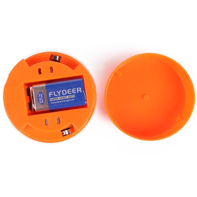 Benson Nood- en waarschuwingslicht - 360º zichtbaarheid - Inclusief 9V batterij - Ø 90 mm