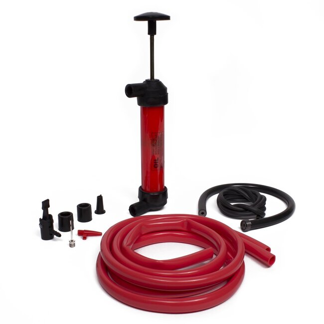 Benson Veelzijdige overhevelings- en luchtpomp set - rood - compact en duurzaam