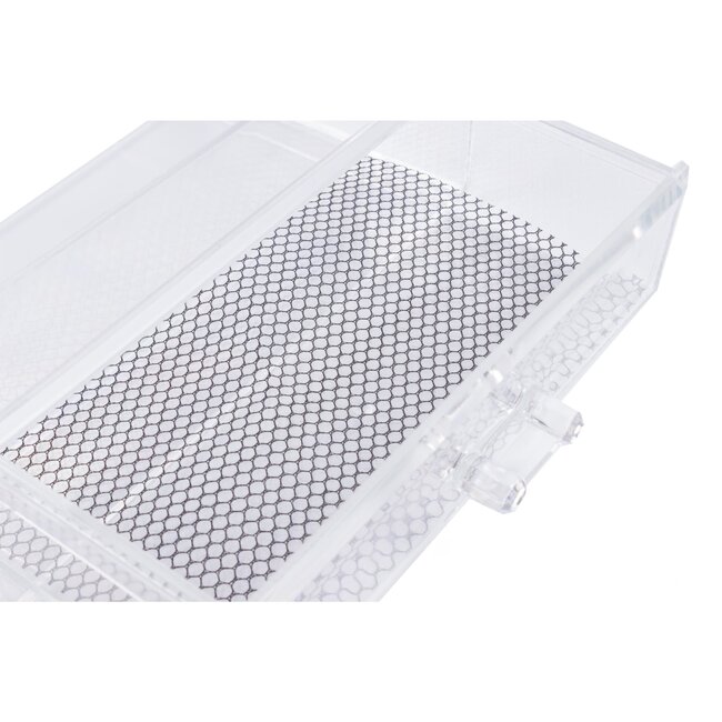 Benson Organizer met 1 lade - Transparant - Duurzaam PS-materiaal - 18,7 x 11,7 x 5,7 cm