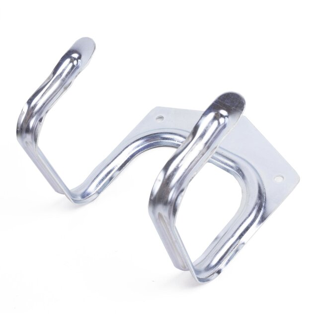 Benson Stevige ophanghaken met schroeven - set van 2 - zilver - 25 kg belasting