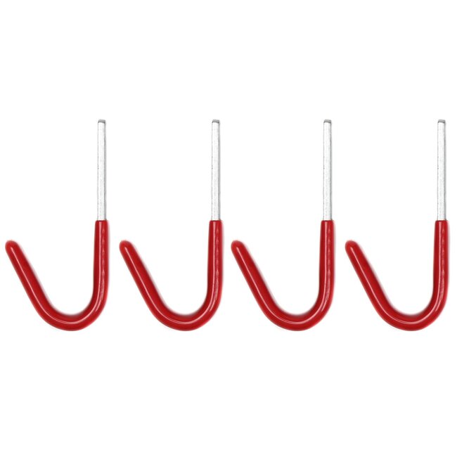 Benson Ruimtebesparende ophanghaken - 35 kg draagvermogen - 4 stuks - 8 x 3,5 cm