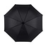 Benson Luxe windproof paraplu - 130 cm - zwart - soft grip - automatisch