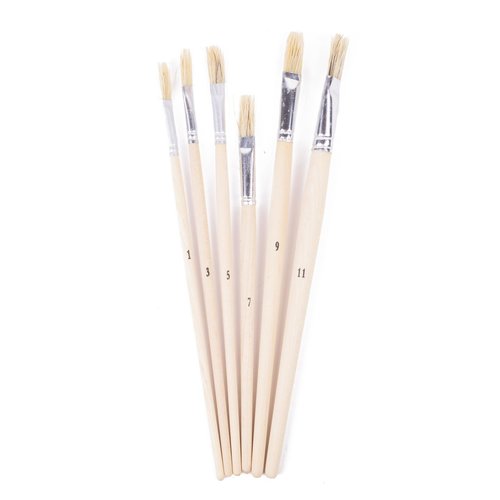 Benson Penseelset - Plat - 6 Delig Benson Penseelset - Plat - 6 Delig