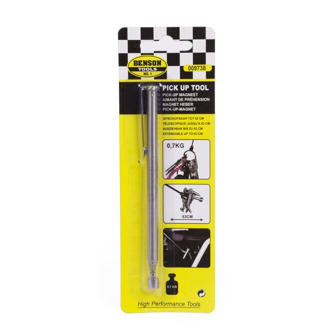 Benson Telescopische magneetpen - Magnetisch - 0,7 kg - 635 mm - Met overhemd clip