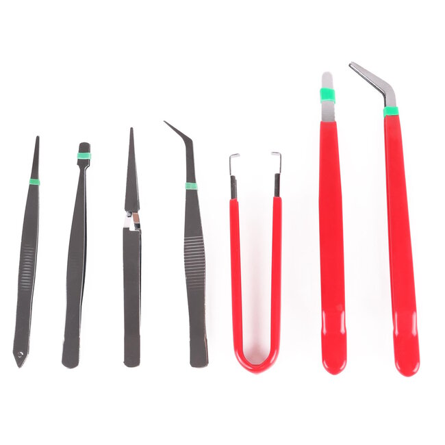 Benson Pincet Set - 7 Delig - Precisiewerk - Comfortabele Grip - Hoge Kwaliteit