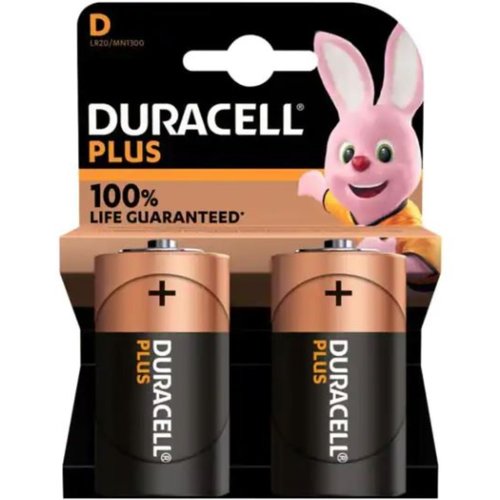 Duracell Plus - D Batterijen - 1,5 Volt - MN 1300 - Duralock - 2 delig Duracell Plus - D Batterijen - 1,5 Volt - MN 1300 - Duralock - 2 delig
