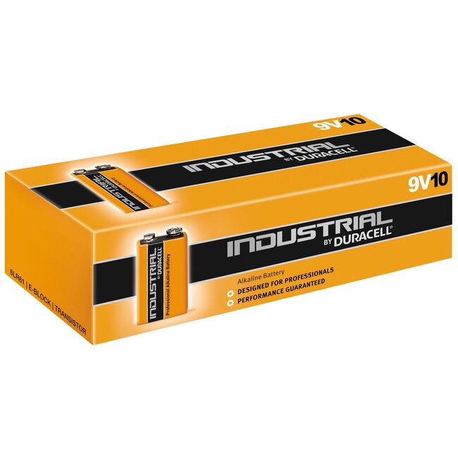 Duracell Blokbatterij - 9 Volt - Alkaline - Hoge Capaciteit - 10 stuks