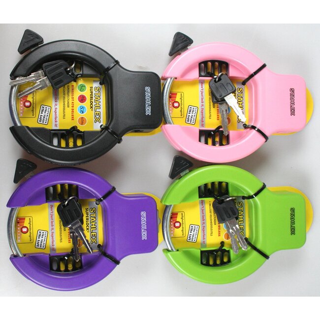 Benson Deluxe ringslot - stevig en duurzaam - mix van trendy kleuren