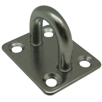 Benson Oogplaat - RVS - Ø 8 mm - Stevig en Duurzaam - 40 x 45 mm