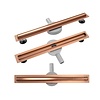 REA Slim Douchegoot Ondiep met Flens 70 cm - Neo Slim Pro - Geborsteld Koper REA Slim Douchegoot Ondiep met Flens 70 cm - Neo Slim Pro - Geborsteld Koper