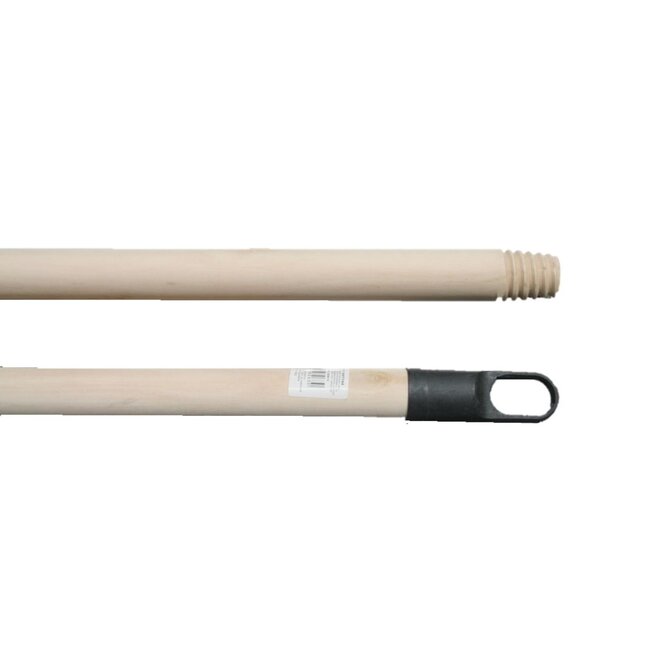 Benson Houten bezemsteel - schroefdraad - ophangdop - 1200 x Ø 24 mm