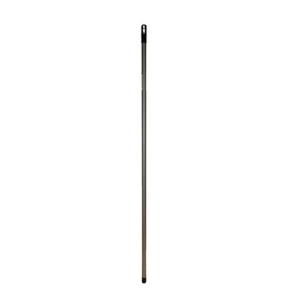 Benson Bezemsteel met schroefdraad - 120 cm - Zilver - Kunststof - Comfortabele grip