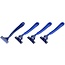Benson Wegwerp scheermesjes - 3 bladen - flexibele kop - blauw - 4 stuks