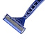 Benson Wegwerp scheermesjes - 3 bladen - flexibele kop - blauw - 4 stuks