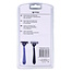 Benson Wegwerp scheermesjes - 3 bladen - flexibele kop - blauw - 4 stuks