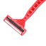 Benson Wegwerp scheermesjes - 3 bladen - roze - 4 stuks - flexibele kop - gladscheerstrip
