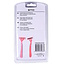 Benson Wegwerp scheermesjes - 3 bladen - roze - 4 stuks - flexibele kop - gladscheerstrip