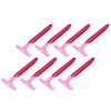 Benson Scheermesjes - Wegwerp - 2 Bladen - Roze - 8 Stuks Benson Scheermesjes - Wegwerp - 2 Bladen - Roze - 8 Stuks