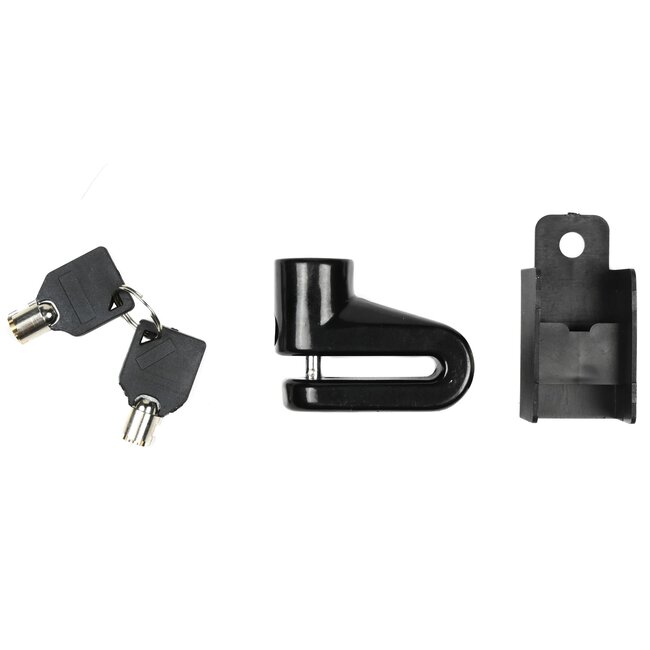 Stahlex Schijfremslot met houder - weerbestendig - Ø 5.5 mm - inclusief 2 sleutels