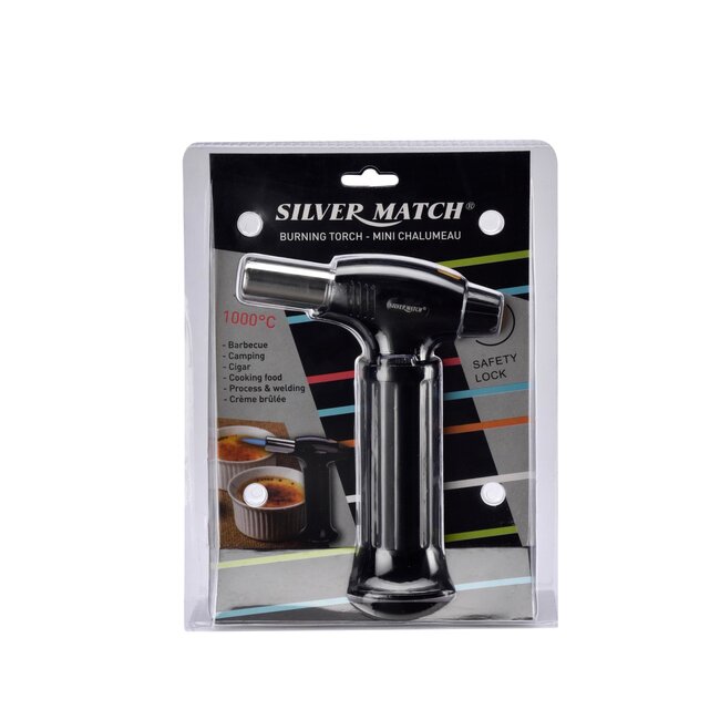 Prof Crème brûlée brander XL - veiligheidsvergrendeling - instelbare stormvlam - professioneel gebruik