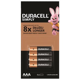 Duracell Simply AAA - Batterijen - MN 2400 - 16 Stuks