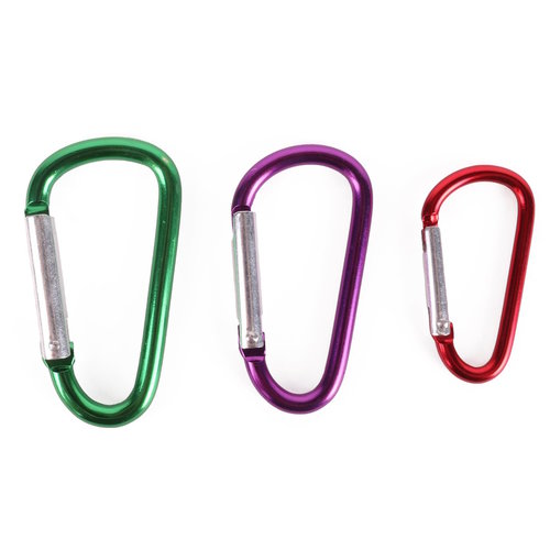 Benson Sleutelhanger Karabijnhaak Set - Kleurenmix - 3 delig Benson Sleutelhanger Karabijnhaak Set - Kleurenmix - 3 delig