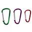 Benson Sleutelhanger karabijnhaak set - Kleurenmix - 3-delig - Lichtgewicht aluminium