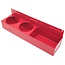 Benson Magnetische tooltray met spuitbushouder - 31 x 8 cm - rood - anti-kras pads