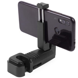 Benson Telefoonhouder auto - met haak voor hoofdsteun - zwart - universeel - stijlvol