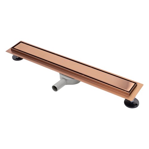 REA Douchegoot Ondiep met Flens 70 cm - Neo Pure - RVS - Geborsteld Koper REA Douchegoot Ondiep met Flens 70 cm - Neo Pure - RVS - Geborsteld Koper