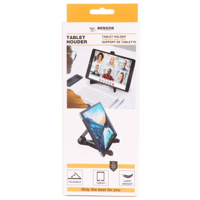 Benson Roteerbare tablet houder - Antislip - Zwart