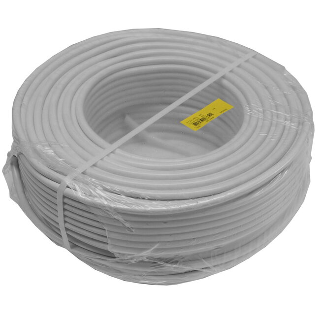 Benson Stroomkabel - Rond - 3 x 1.5 mm - 100 meter - Wit