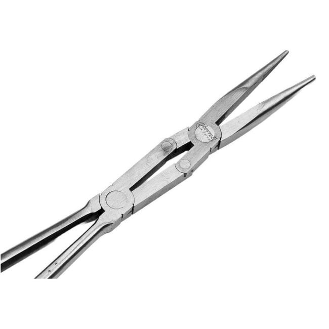 Hofftech Langneustang - Dubbel Scharnier - Rechte Bekken - Ergonomische Grip - 330 mm - Rood/Zwart