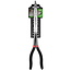 Hofftech Langneustang - Dubbel scharnier - Gebogen bekken 45° - 330 mm - Rood/Zwart